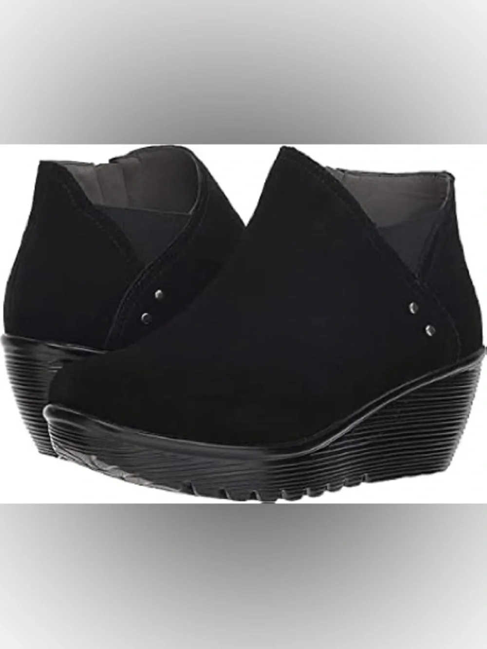 New Skechers Parallel Ditto Collar Suede Bootie memory foam womens Ankle Boot 9